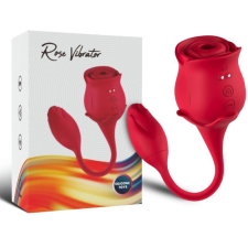  ARMONY - RÓZSA NYALÁS VIBRÁLÓ CSIKLÓ ÉS VIBRÁTOR 10 MÓD PIROS vibrátorok