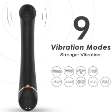 ARMONY VIBRATORS ARMONY - VIBRÁTOR FALT FEJ SZILIKON FEKETE vibrátorok