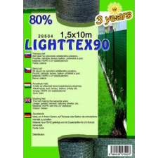 Árnyékoló háló Lighttex 1.5x10m zöld 80% 90g/m2 28504 kerti bútor