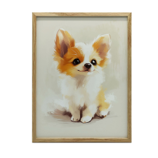  ARNYOS CORGI VÁSZON FESTMÉNY GYERMEKEKNEK KERET NÉLKÜL 50x70 CM grafika, keretezett kép