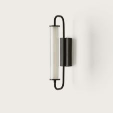 AROMAS DEL CAMPO ISON fekete-fehér LED falikar (A1298) LED 1 izzós IP20 világítás