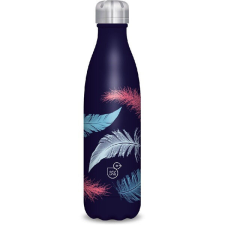 Ars Una 500ml-es Feather-dark duplafalú fémkulacs kulacs, kulacstartó