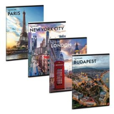Ars Una Cityscape 25 (5482) A5 extra kapcsos kockás füzet (ARS_UNA_53144829) füzet