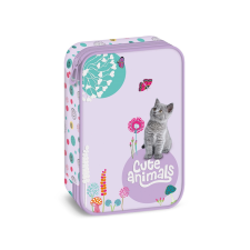 Ars Una : Cute Animals - Kitten cicás többszintes tolltartó 15,5x22,5x4,5cm tolltartó