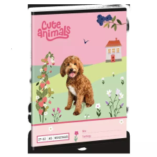 Ars Una : Cute Animals kutya mintás négyzethálós füzet - A/5-ös füzet