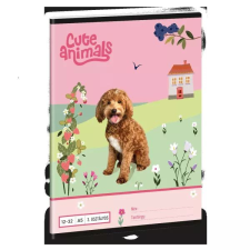 Ars Una Cute Animals: Kutya mintás vonalas füzet - 3. osztályos, A5 füzet