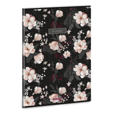 Ars Una Flowery Black 24 (5374) A4 extra kapcsos sima füzet füzet