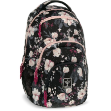 Ars Una Flowery Black 24 AU-2 ergonomikus iskolatáska - Virág mintás (54853744) iskolatáska