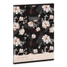 Ars Una Flowery black A/5 leckefüzet füzet
