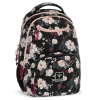 Ars Una : Flowery Black virágos AU-6 iskolatáska, hátizsák 34x45x26cm