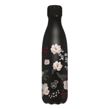 Ars Una Kulacs duplafalú ARS UNA fém 500 ml Flowery Black kulacs, kulacstartó