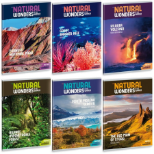 Ars Una Natural Wonders A5 extra kapcsos kockás füzet füzet