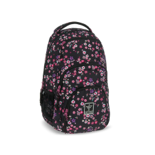 Ars Una : Peald Blossom Black virágos AU-2 iskolatáska, hátizsák 32x46x22cm iskolatáska