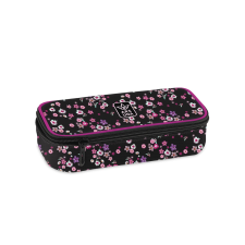 Ars Una : Pearl Blossom Black virágos tinédzser tolltartó 22,5x6x11,5cm tolltartó