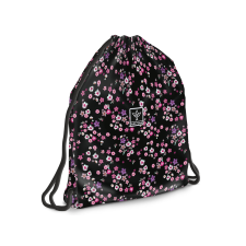 Ars Una : Pearl Blossom Black virágos tornazsák, sportzsák 37,5x46cm tornazsák