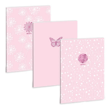 Ars Una : Soft Touch Pink Spring extra kapcsos sima füzet A/4 füzet