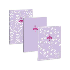 Ars Una : Soft Touch Purple Spring extra kapcsos négyzethálós füzet A/4 füzet