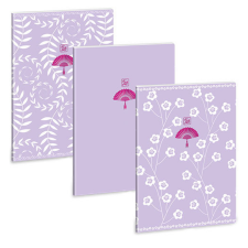 Ars Una : Soft Touch Purple Spring extra kapcsos ponthálós füzet A/4 füzet