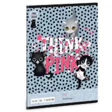Ars Una Think-Pink 23 (5285) A5 14-32 1.osztályos vonalas füzet füzet