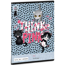 Ars Una : Think Pink cuki cicás 2. osztályos vonalas füzet 32 lapos A/5 füzet