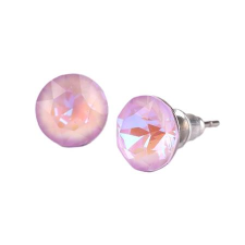 ART CRYSTELLA 1800XKE062 Fülbevaló 8mm Swarovski kristállyal - Orgonalila opál (1800XKE062) szépségszalon