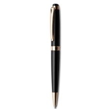 ART CRYSTELLA Golyóstoll, fekete &quot;Royal&quot;, fehér SWAROVSKI® kristállyal, 14cm, ART CRYSTELLA® toll