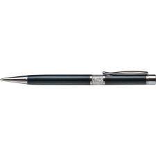 ART CRYSTELLA Golyóstoll fekete tolltest középen fehér SWAROVSKI® kristályokkal - 0.7mm / Kék (1805XGL221) toll