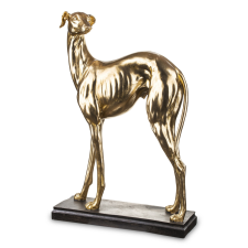 Art-Pol Bond design nude méretű agár kutya asztaldekoráció talpon 65x40x16cm dekorációs kellék