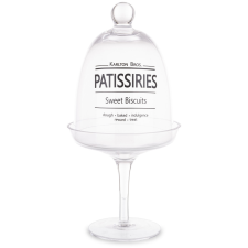 Art-Pol Szklany Pojemnik Dekoracyjny szklo czarny, przeźroczysty 26x13x13cm konyhai eszköz