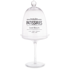 Art-Pol Szklany Pojemnik Dekoracyjny szkło czarny, przeźroczysty 33,5x15x15cm konyhai eszköz