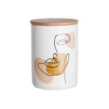 Art QUEEN IT tárolódoboz bambusz fedéllel, Line Art 450ml papírárú, csomagoló és tárolóeszköz