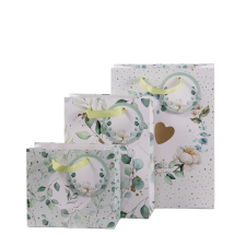 Artebene GmbH Artebene ajándéktasak (22x30x11 cm) kraft, szíves esküvői (4) ajándéktasak