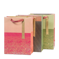 Artebene GmbH Artebene ajándéktasak (22x30x11 cm) metál taupe mintás (4) ajándéktasak
