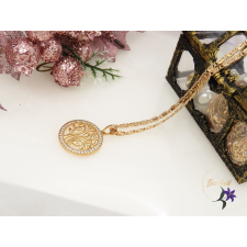  Ártemisz Gold Filled kerek medálos nyaklánc-18K nyaklánc