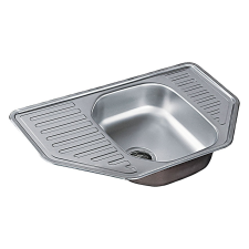 Artenova AEK-770 csepptálcás sarok rozsdamentes acél mosogatótálca 770x480 mm mosogatótálca