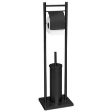  Artex Állvány WC kefével és WC papír tartóval Bridge Black 90516 fürdőszoba kiegészítő