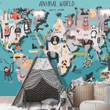 Artgeist Fotótapéta - Animal Map 400x280 tapéta, díszléc és más dekoráció