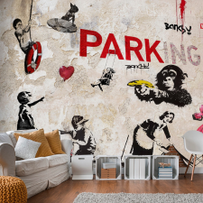 Artgeist Fotótapéta - [Banksy] Graffiti Collage 100x70 tapéta, díszléc és más dekoráció