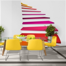 Artgeist Fotótapéta - Colorful stairs tapéta, díszléc és más dekoráció