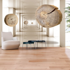 Artgeist Fotótapéta - Flying Discs of Wood tapéta, díszléc és más dekoráció