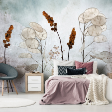 Artgeist Fotótapéta - Lunaria in the Meadow 400x280 tapéta, díszléc és más dekoráció