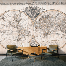 Artgeist Fotótapéta - Mappe-Monde Geo-Hydrographique 100x70 tapéta, díszléc és más dekoráció