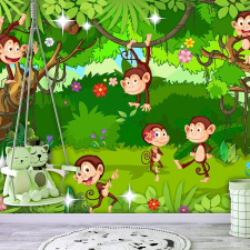 Artgeist Fotótapéta - Monkey Tricks 250x175 tapéta, díszléc és más dekoráció