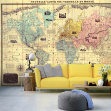 Artgeist Fotótapéta - Nouvelle Carte Universelle Du Monde 400x280 tapéta, díszléc és más dekoráció
