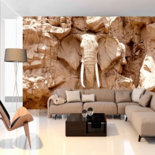 Artgeist Fotótapéta - Stone Elephant (South Africa) tapéta, díszléc és más dekoráció
