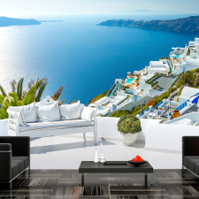 Artgeist Fotótapéta - View on Santorini 250x175 tapéta, díszléc és más dekoráció