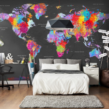 Artgeist Fotótapéta - World Map: Synesthesia 200x140 tapéta, díszléc és más dekoráció