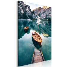Artgeist Kép - Boats In Dolomites (1 Part) Vertical 40x60 grafika, keretezett kép
