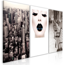 Artgeist Kép - Faces of City (3 Parts) 60x30 grafika, keretezett kép