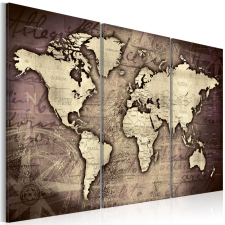 Artgeist Kép - Golden Travels térkép
